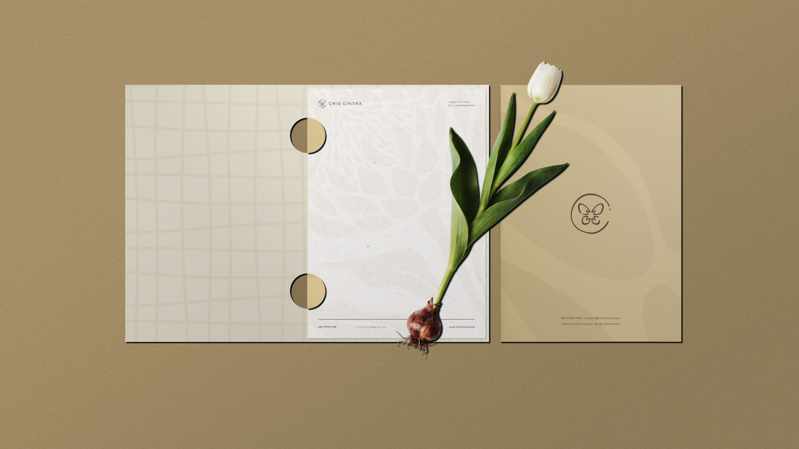 Identidade visual para Cris Cintra, arquiteto de celebrações